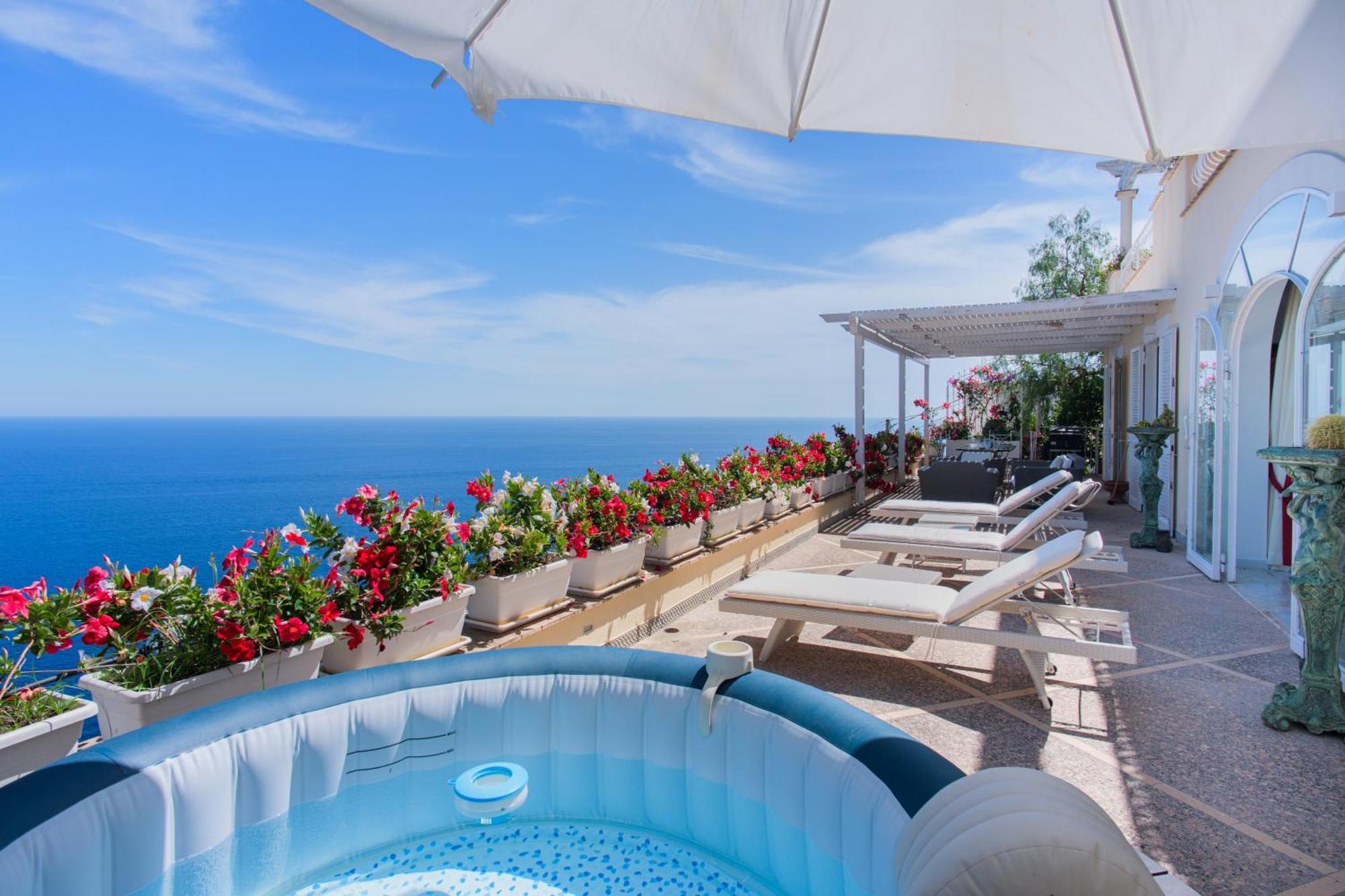 Villa Cristina-No Steps-Amalfi Coast Views -Near Attractions-Hot Tube Praiano Exterior foto