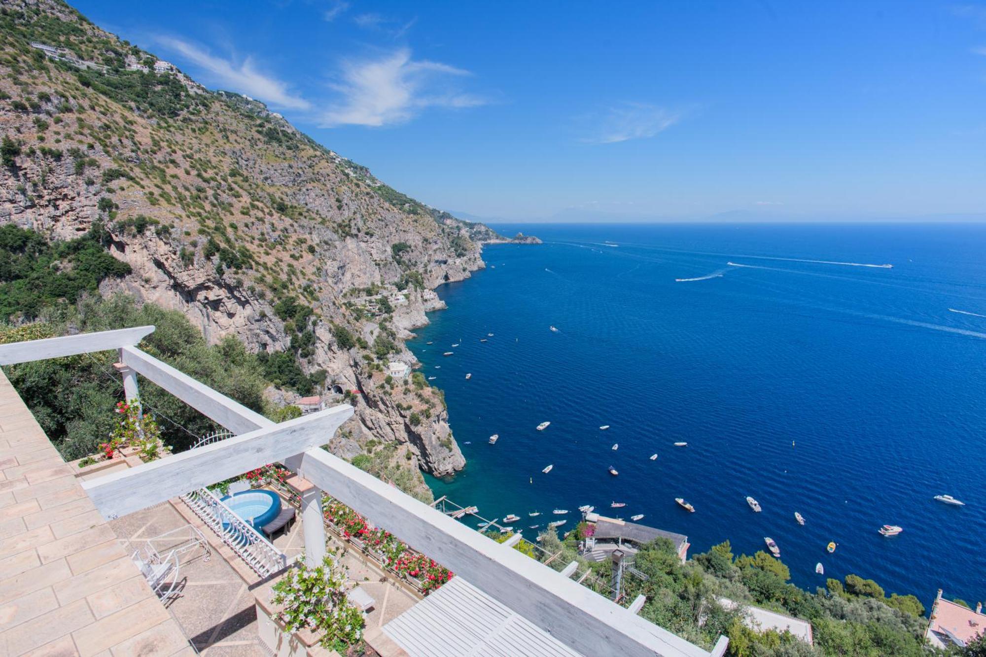 Villa Cristina-No Steps-Amalfi Coast Views -Near Attractions-Hot Tube Praiano Exterior foto